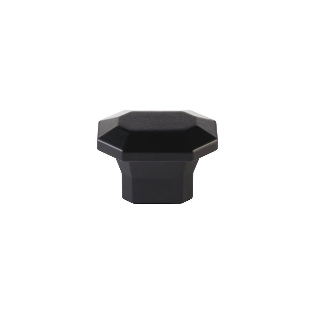 Emtek Rectangular 1-3/8" x 2" Cabinet Knob in Flat Black