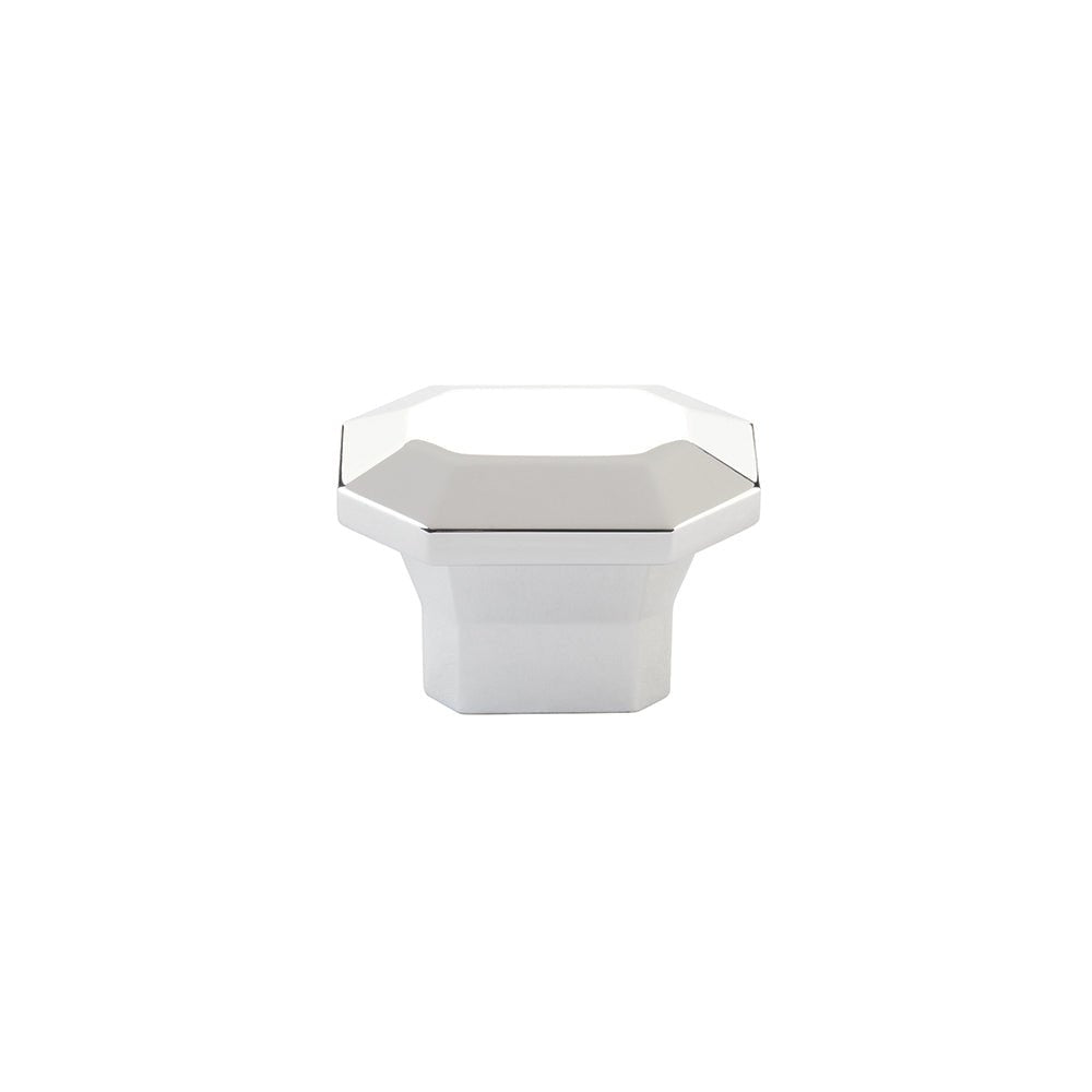 Emtek Rectangular 1-3/8" x 2" Cabinet Knob in Polished Chrome