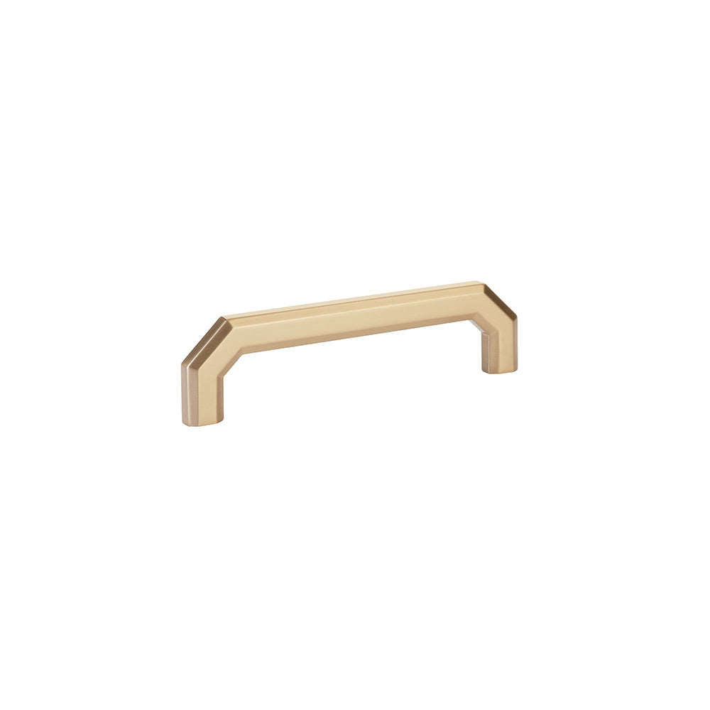 Emtek 5" Center to Center Cabinet Pull in Satin Brass