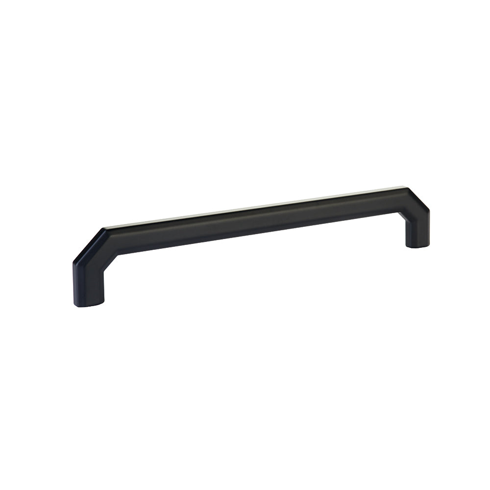 Emtek 8" Center to Center Cabinet Pull in Flat Black