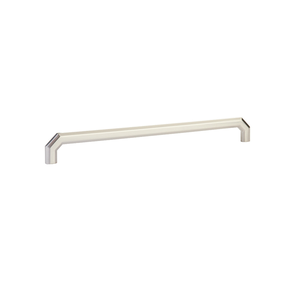 Emtek 12" Center to Center Cabinet Pull in Satin Nickel
