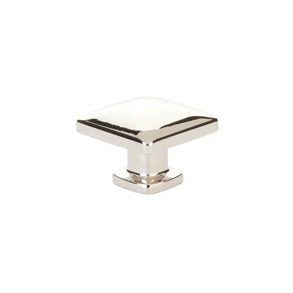 Emtek 1-1/4" Square Cabinet Knob in Polished Nickel Lifetime