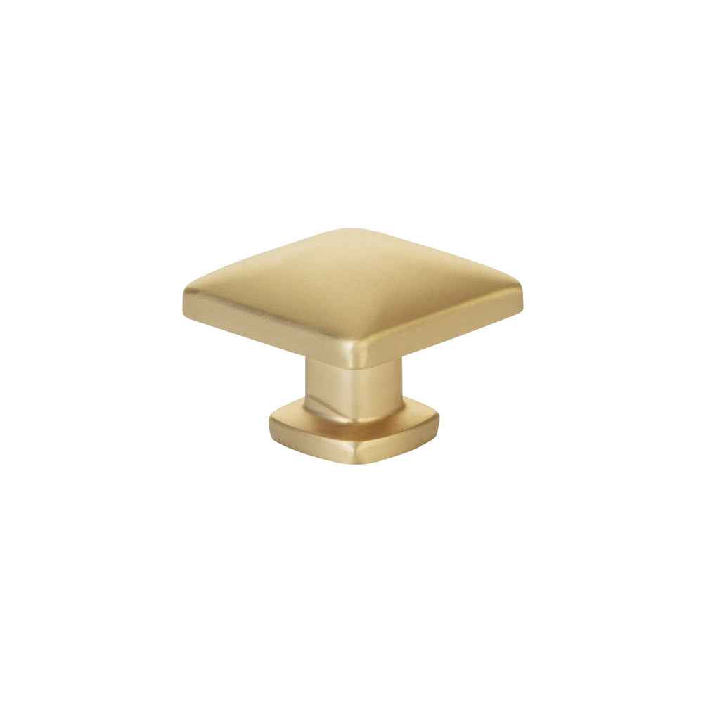 Emtek 1-1/4" Square Cabinet Knob in Satin Brass