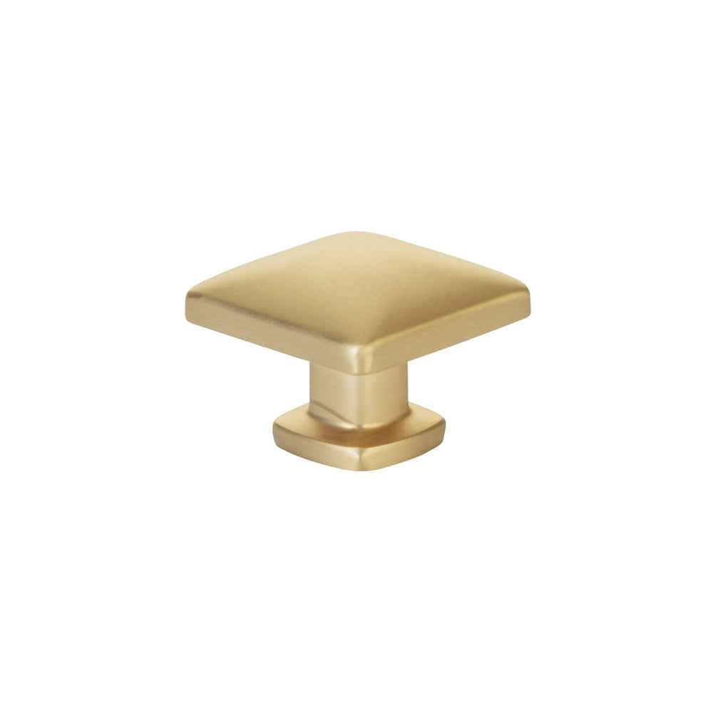 Emtek 1-1/4" Square Cabinet Knob in Satin Brass