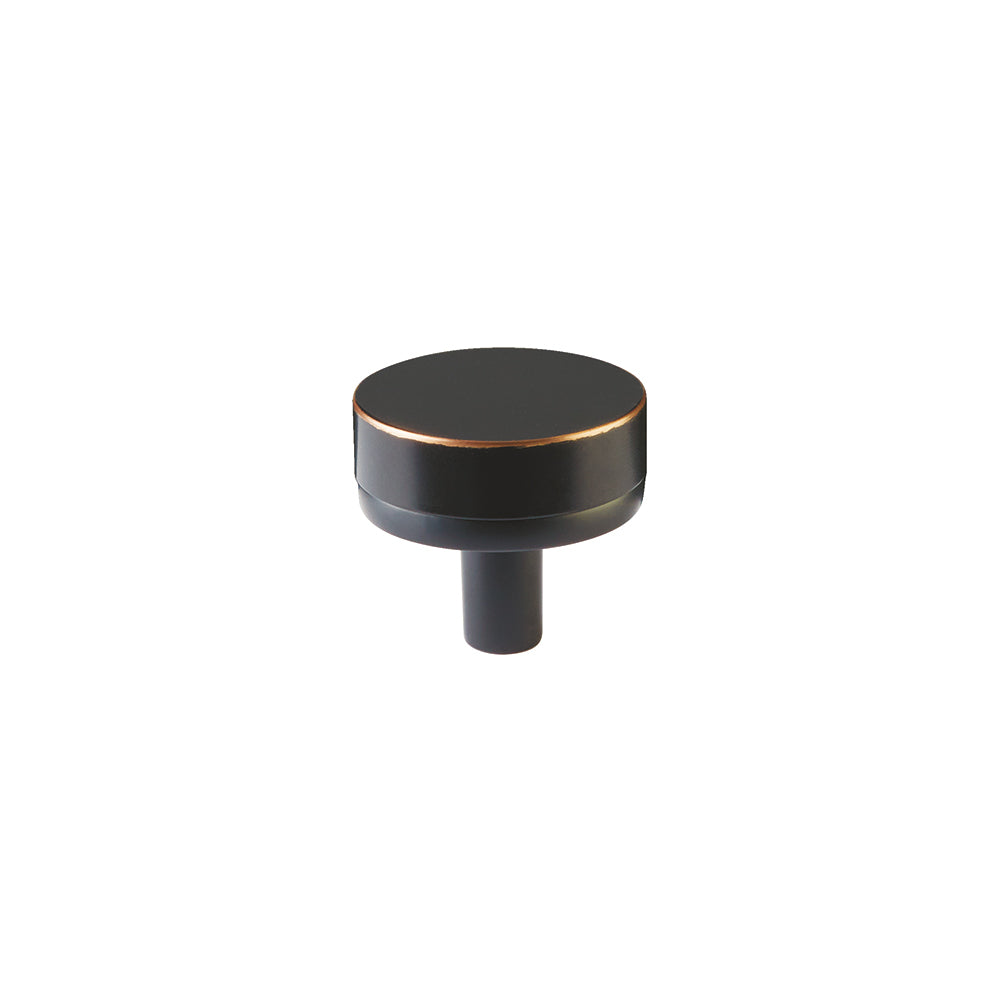 Emtek Stem with Knurled Knob Select Cabinet Knob in Oil Rubbed Bronze