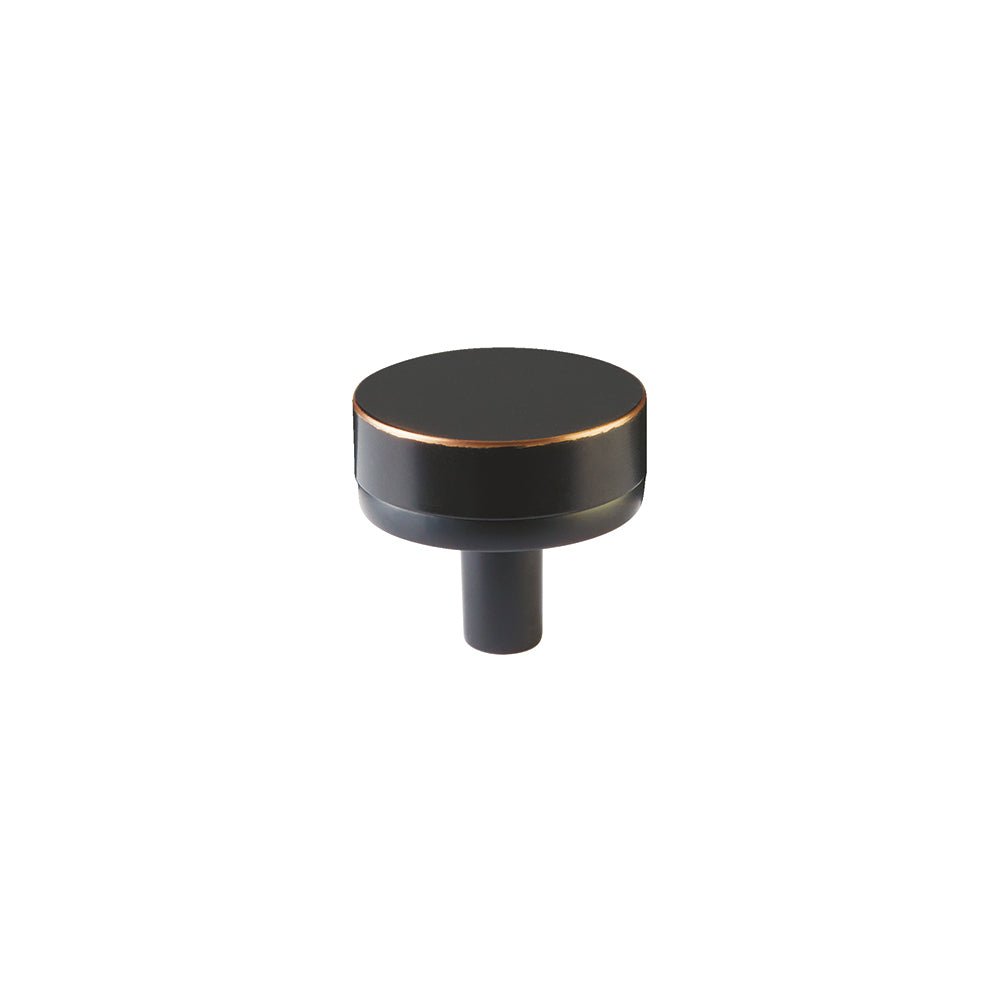 Emtek Stem with Knurled Knob Select Cabinet Knob in Oil Rubbed Bronze