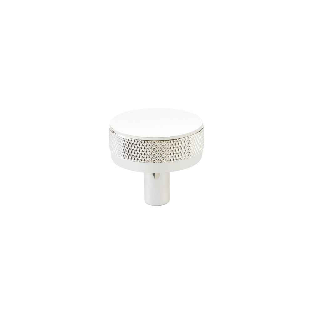 Emtek Stem with Knurled Knob Select Cabinet Knob in Polished Chrome