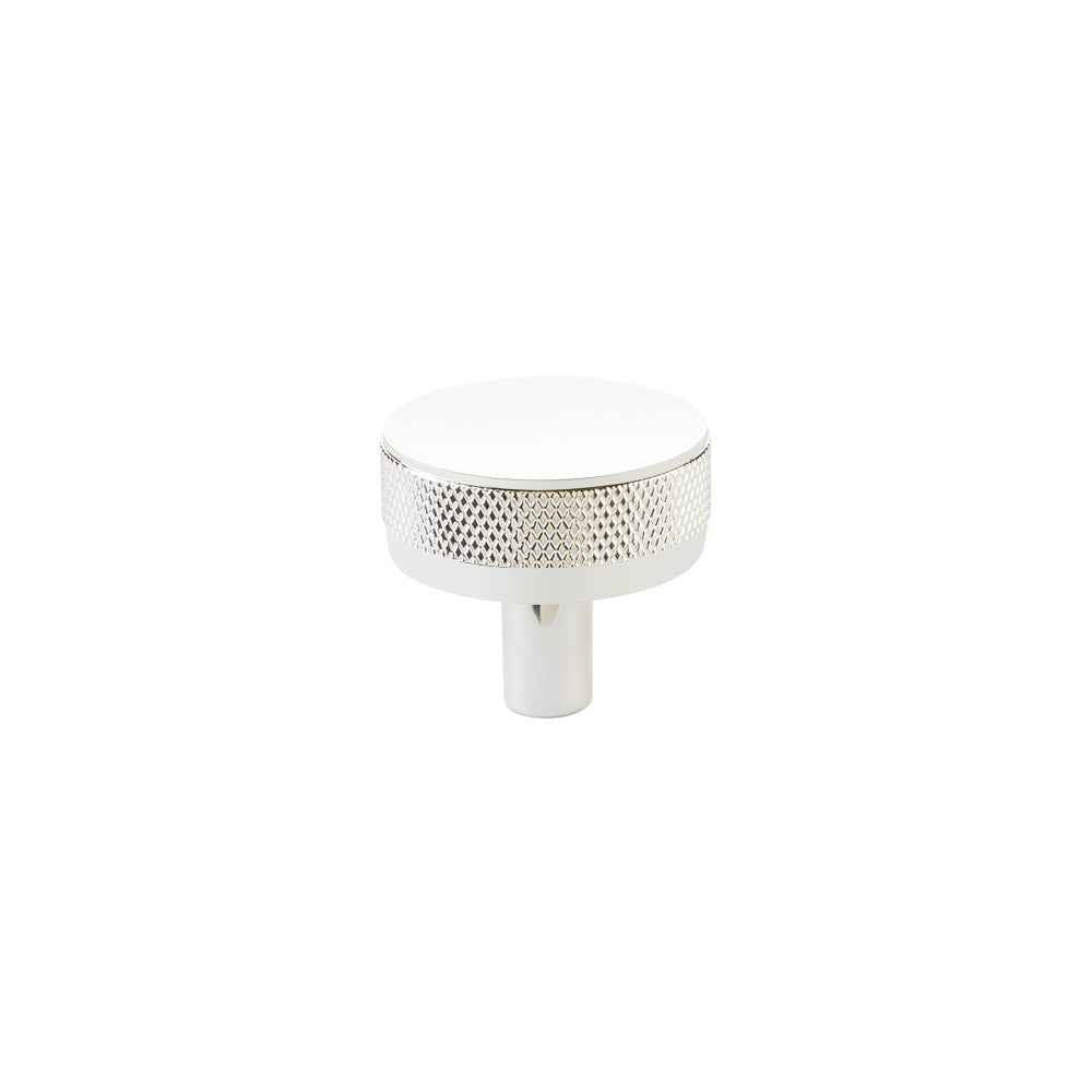 Emtek Stem with Knurled Knob Select Cabinet Knob in Polished Chrome