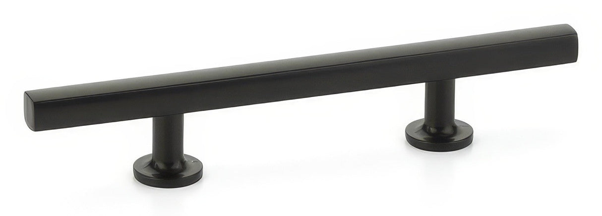 Emtek 86682US19 flat black square cabinet pull
