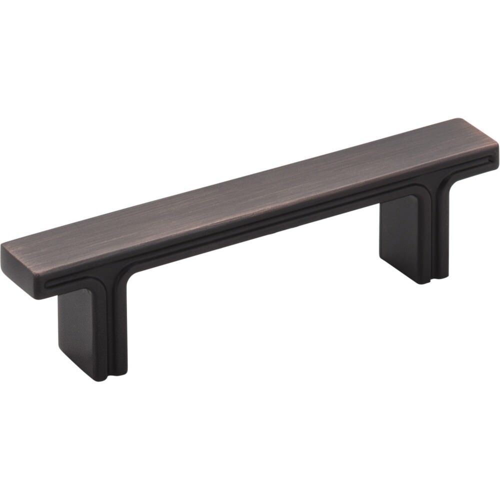 Jeffrey Alexander 867-3DBAC brushed oil rubbed bronze cabinet drawer pull