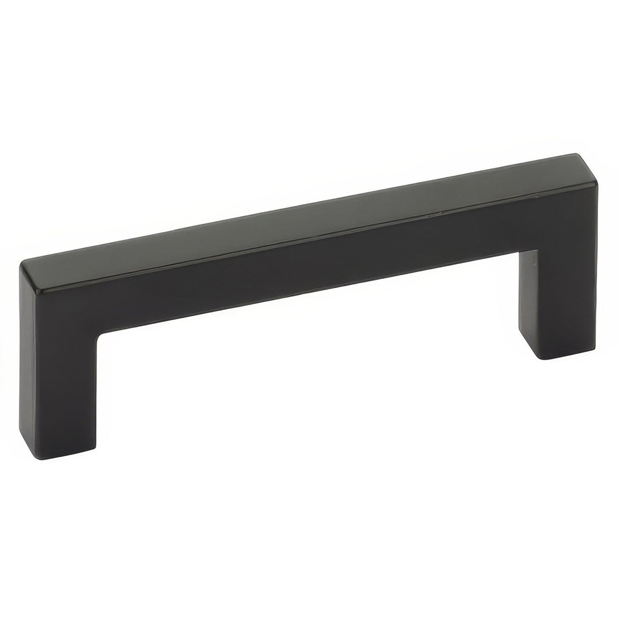 Emtek 86704US19 flat black square cabinet pull