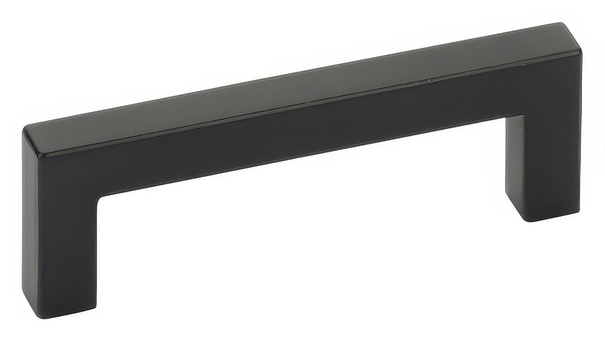 Emtek 86705US19 flat black square cabinet pull