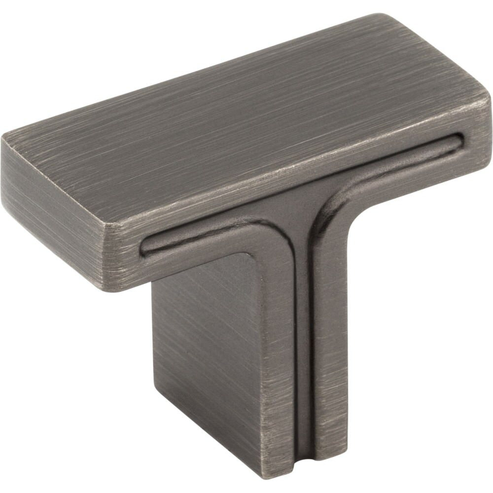 Jeffrey Alexander 867BNBDL Anwick cabinet knob in satin stainless, additional view