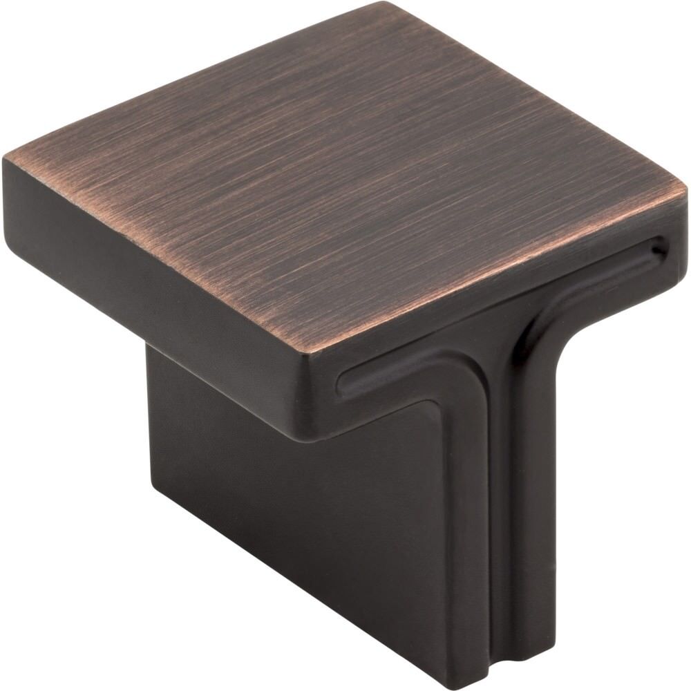 Jeffrey Alexander 867L-DBAC brushed oil rubbed bronze cabinet knob