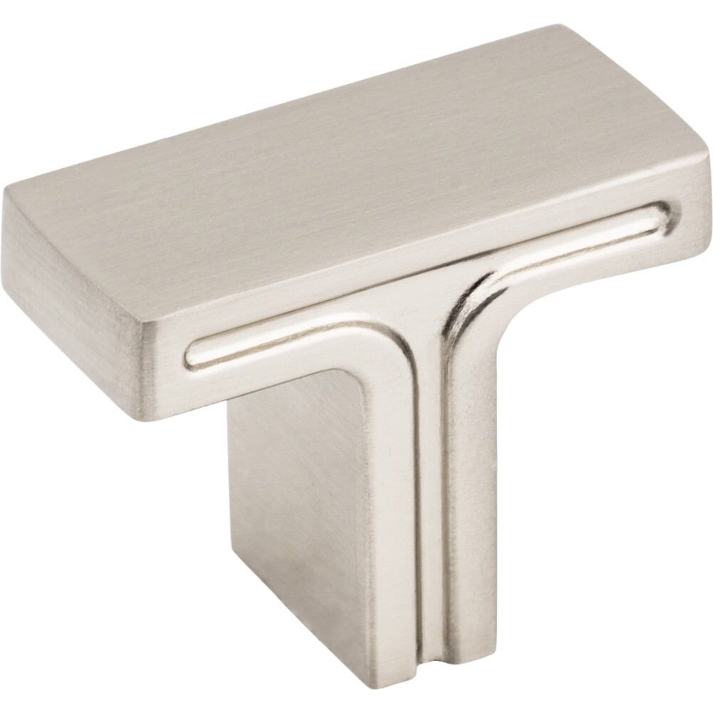 Jeffrey Alexander 867SN Anwick cabinet knob in satin stainless, additional view