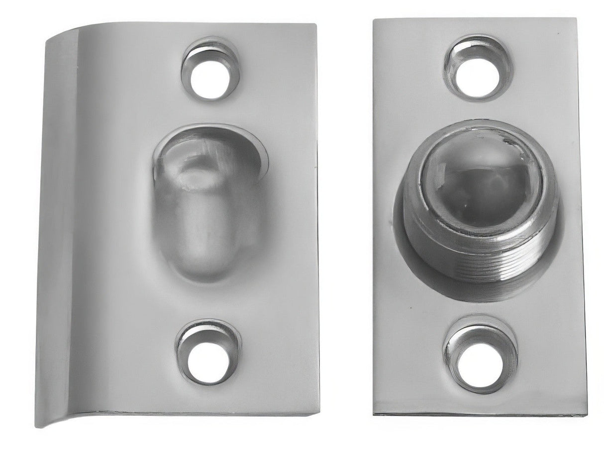 Emtek 8802US 2-1/8" Height Solid Brass Ball Catch With Strike and Screws