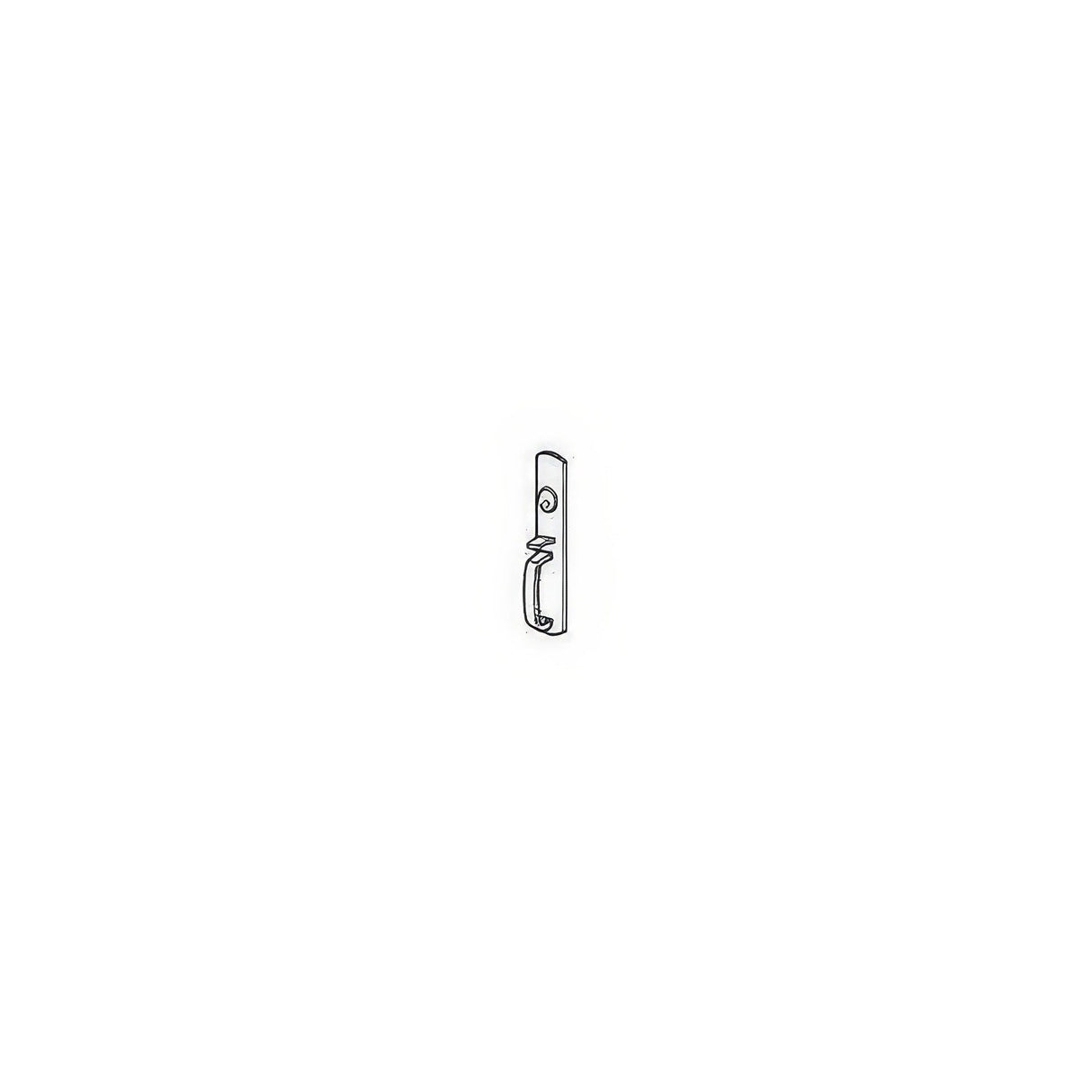Von Duprin 880TPR3 thumbpiece trim, additional view