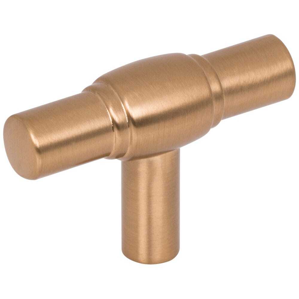 Jeffrey Alexander 885L-SBZ satin bronze t shaped cabinet knob