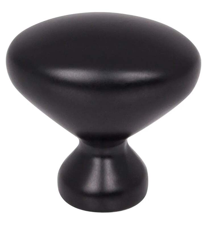 Elements 897L-MB matte black cabinet knob