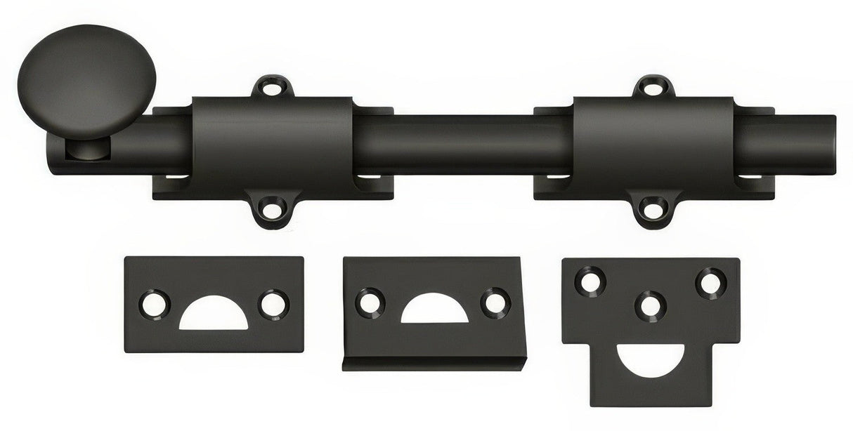 Deltana 8SB10B surface bolt, additional view