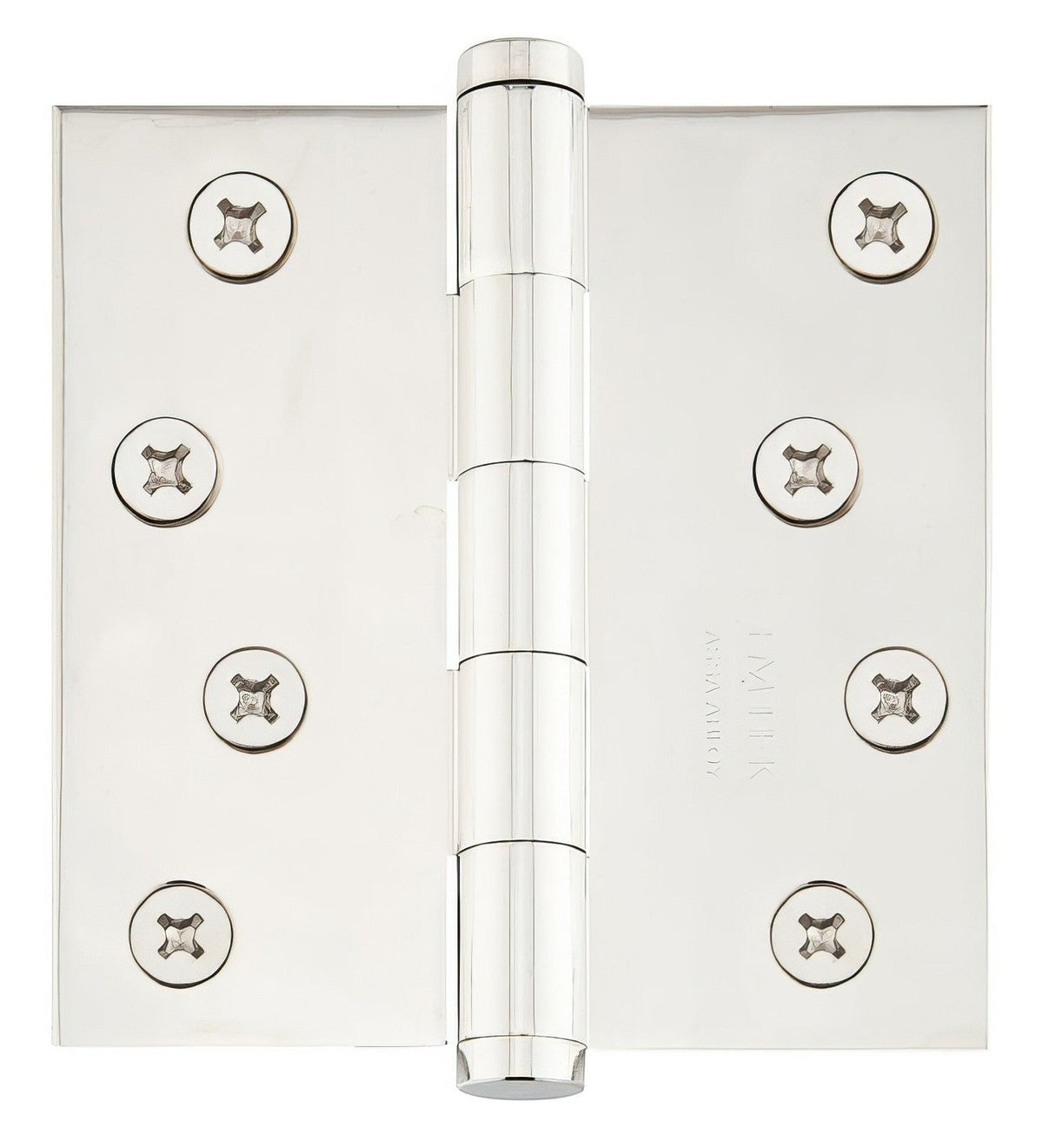 Emtek 91014US14 polished nickel plain bearing hinge