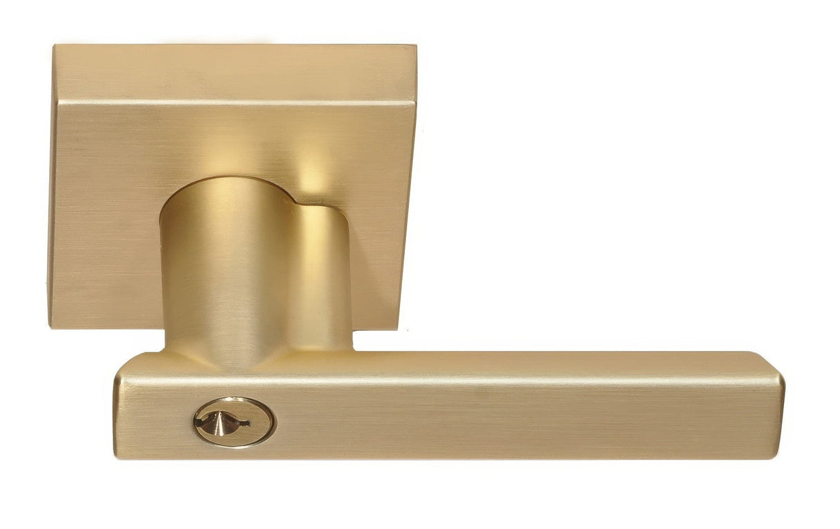 Better Home Products 91504SB Santa Cruz keyed entry keyed entry door lever, additional view