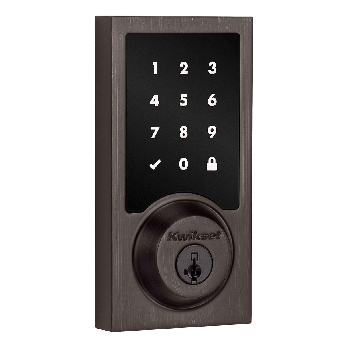Kwikset 918CNTZW700 Contemporary Home Connect Touchscreen Connected Smart Lock Deadbolt in Venetian Bronze - 918CNTZW700-11PS