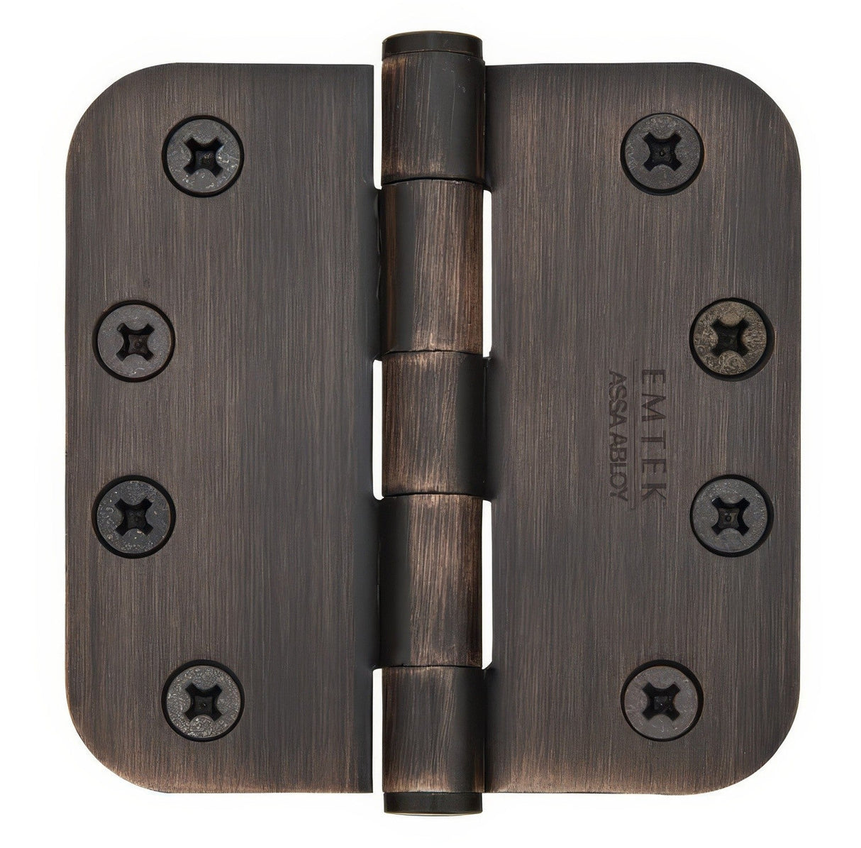 Emtek 92034US10B plain bearing hinge in satin nickel, additional view