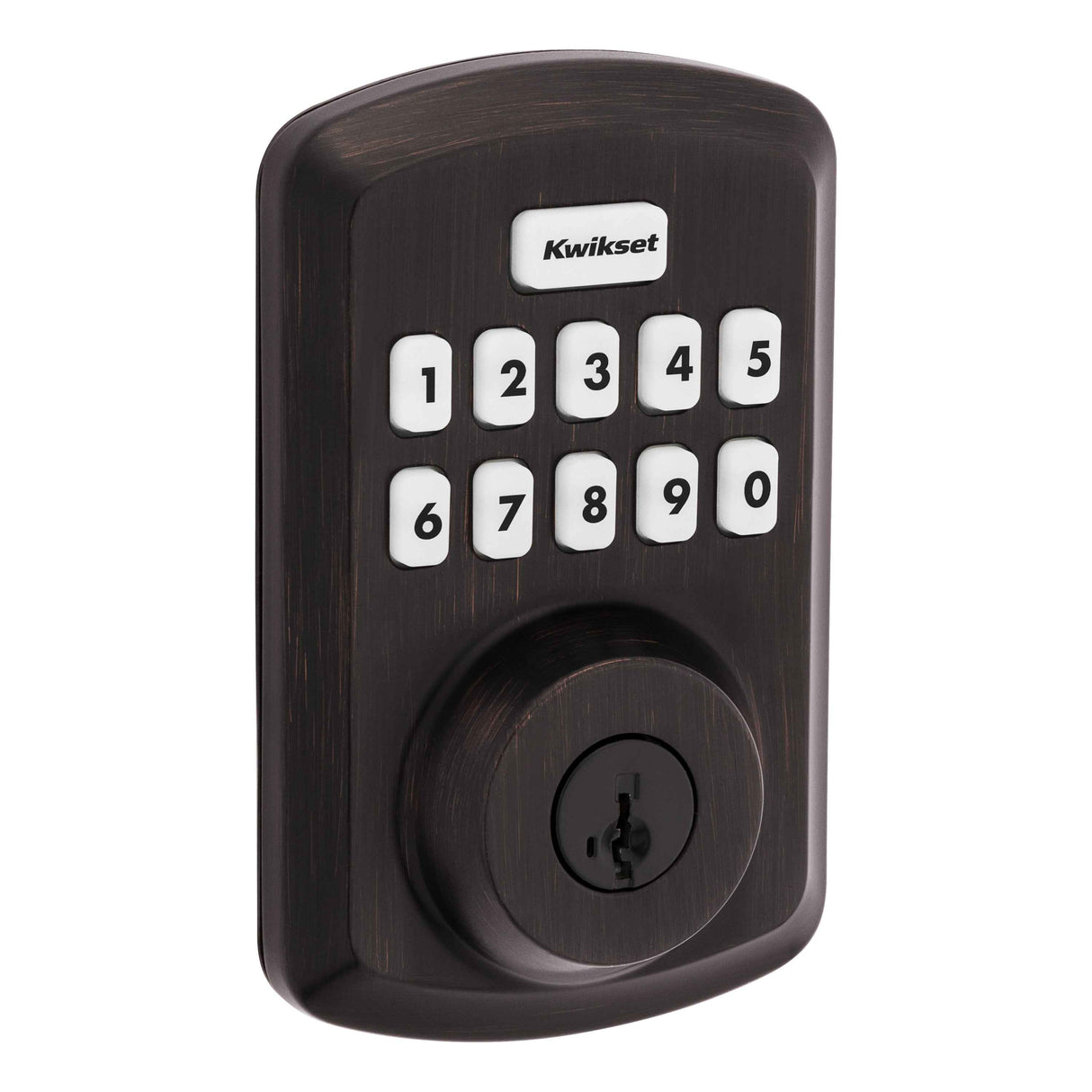 Kwikset 9250TRS Transitional Powerbolt 2 Electronic SmartCode Deadbolt SmartKey in Venetian Bronze