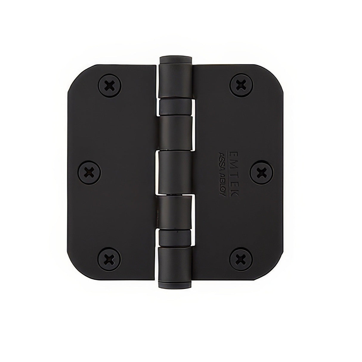 Emtek 94023US19 ball bearing hinge in satin stainless, additional view
