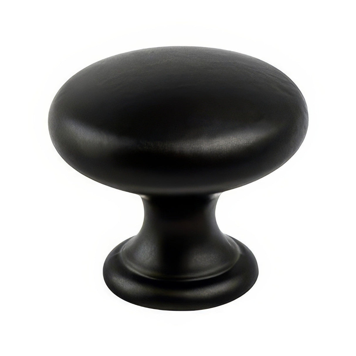 Berenson 9434-4055-P matte black round cabinet knob
