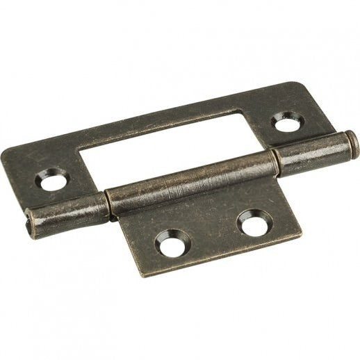 Hardware Resources 9500AB non-mortise hinge in satin stainless, additional view