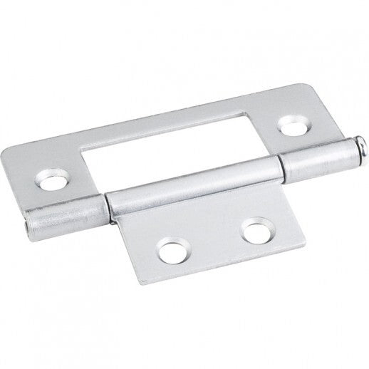Hardware Resources 9500BC non-mortise hinge in satin stainless, additional view