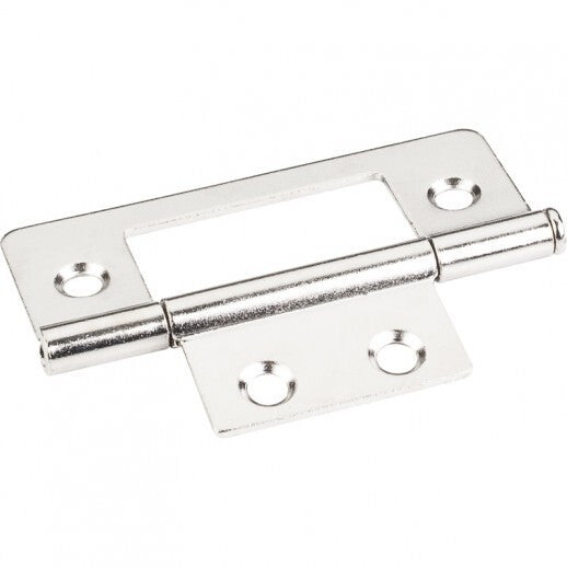 Hardware Resources non-mortise hinge in satin stainless, additional view