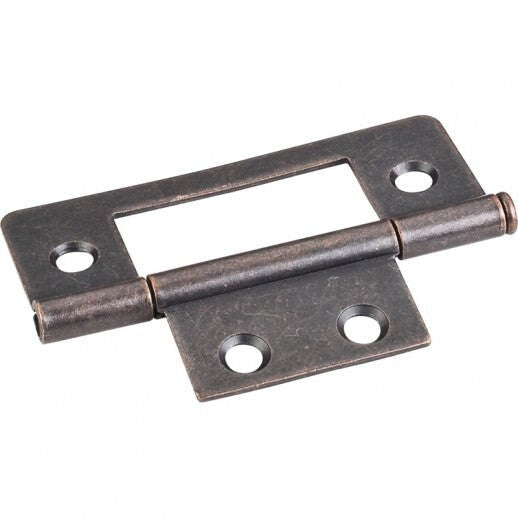 Hardware Resources 9500DACM non-mortise hinge in satin nickel, additional view