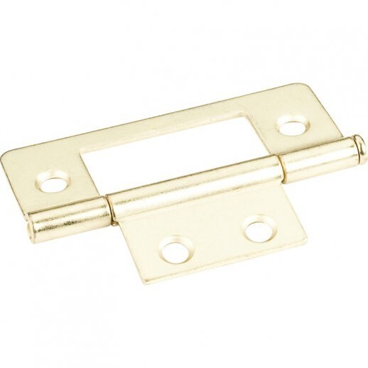 Hardware Resources 9500PB non-mortise hinge in satin stainless, additional view