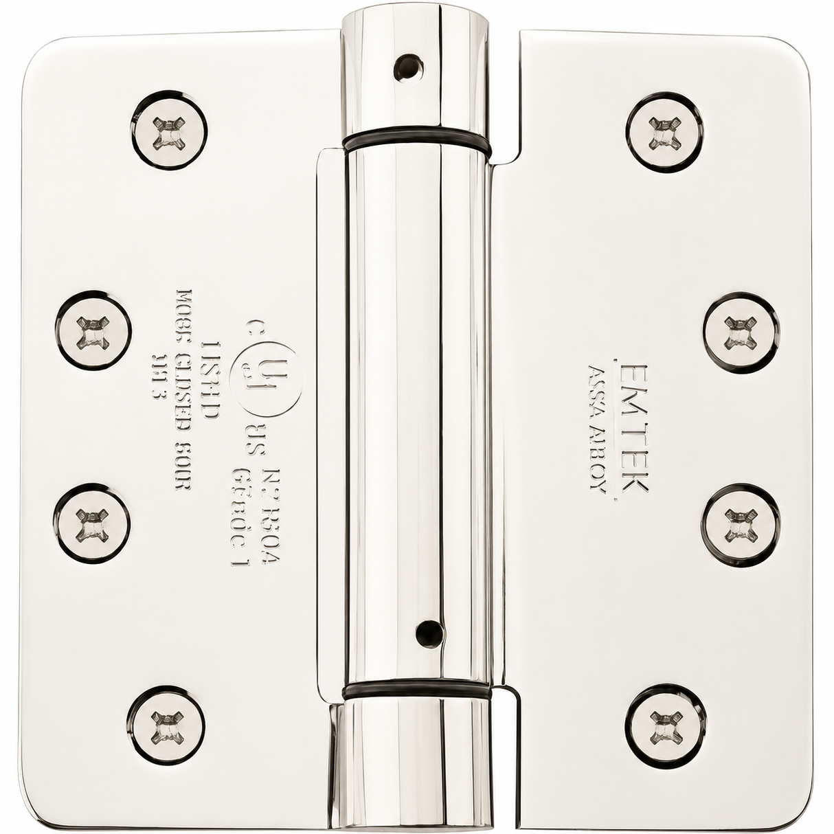 Emtek 95034US14 polished nickel spring hinge