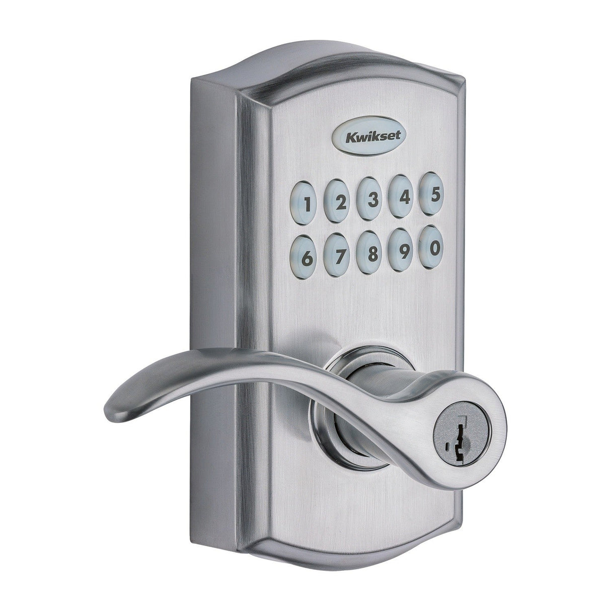 Kwikset 955PML-26DS satin chrome electronic keyless deadbolt