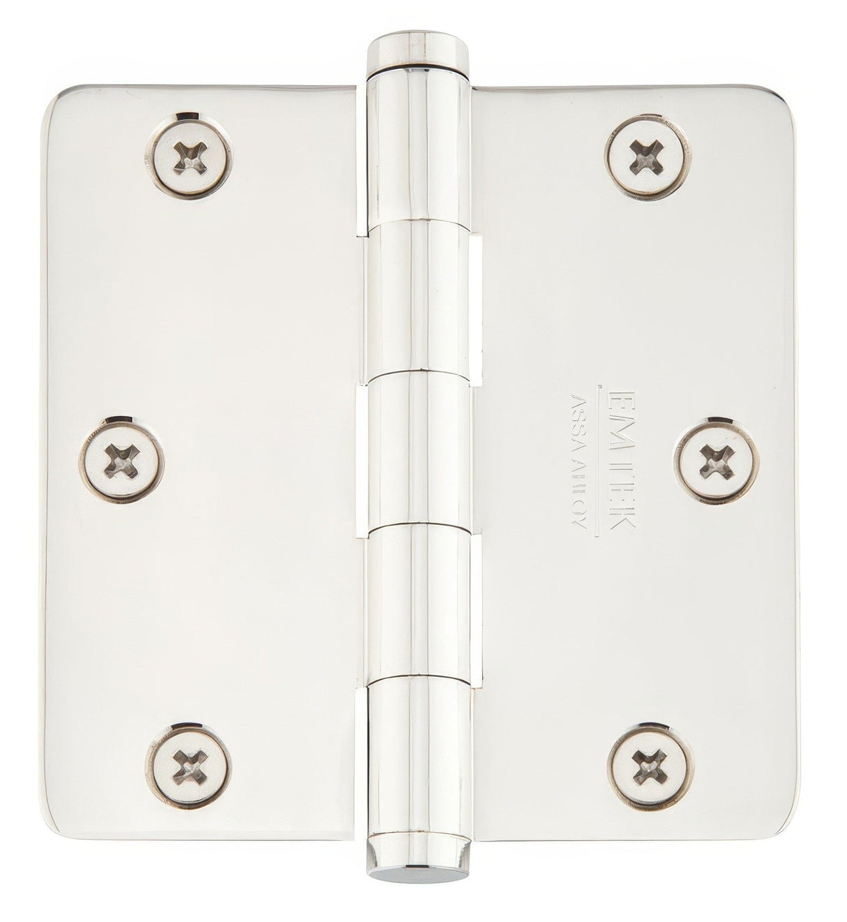 Emtek 96223US14 polished nickel plain bearing hinge