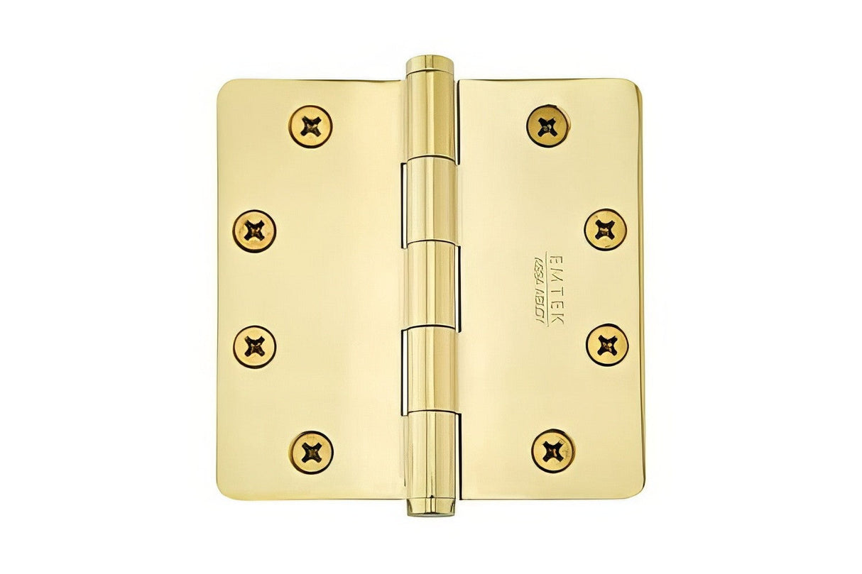 Emtek 96225US3 Brass Modern, Classic Brass, Designer Brass plain bearing hinge, additional view