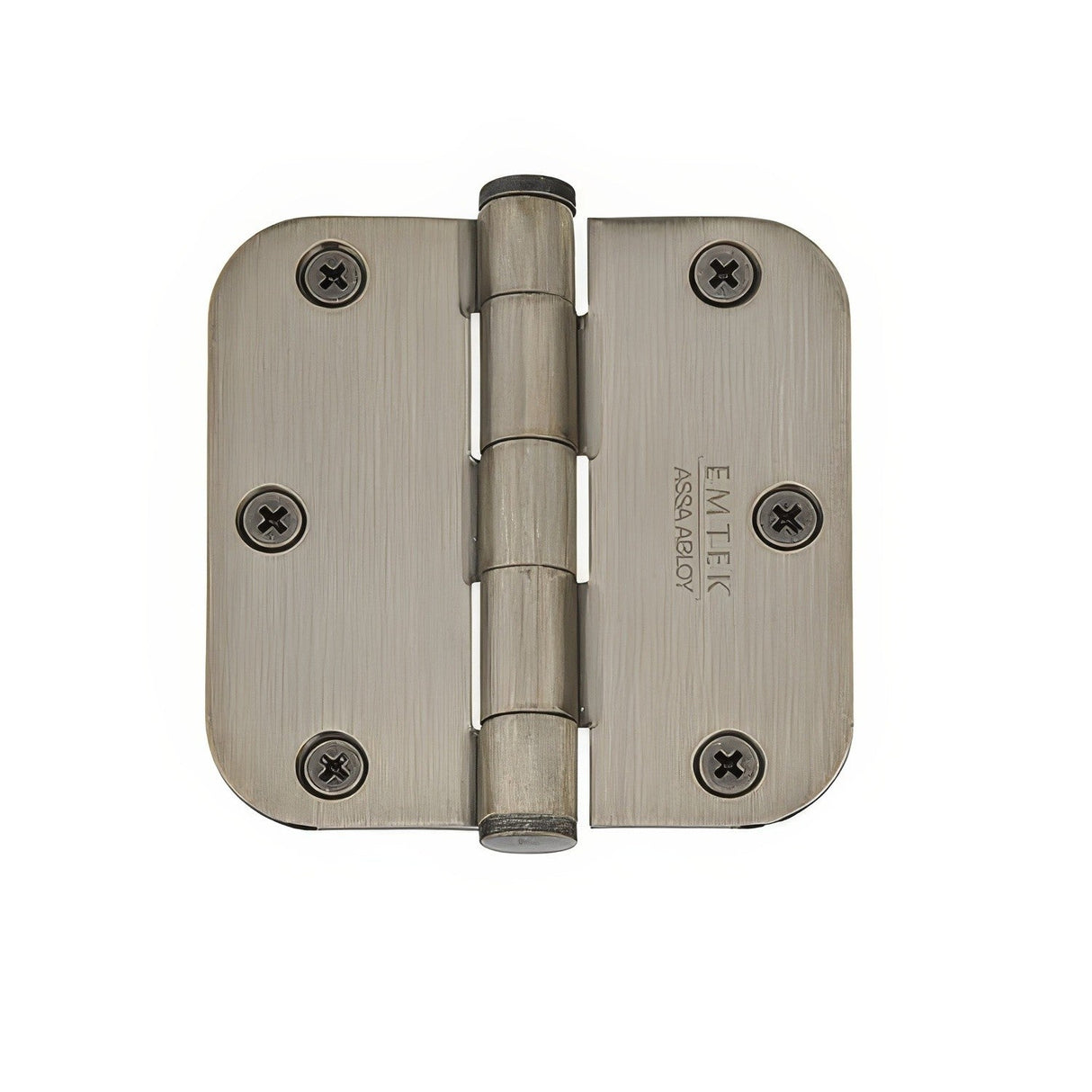 Emtek 96233US15A Brass Modern, Classic Brass, Designer Brass plain bearing hinge in satin stainless, additional view