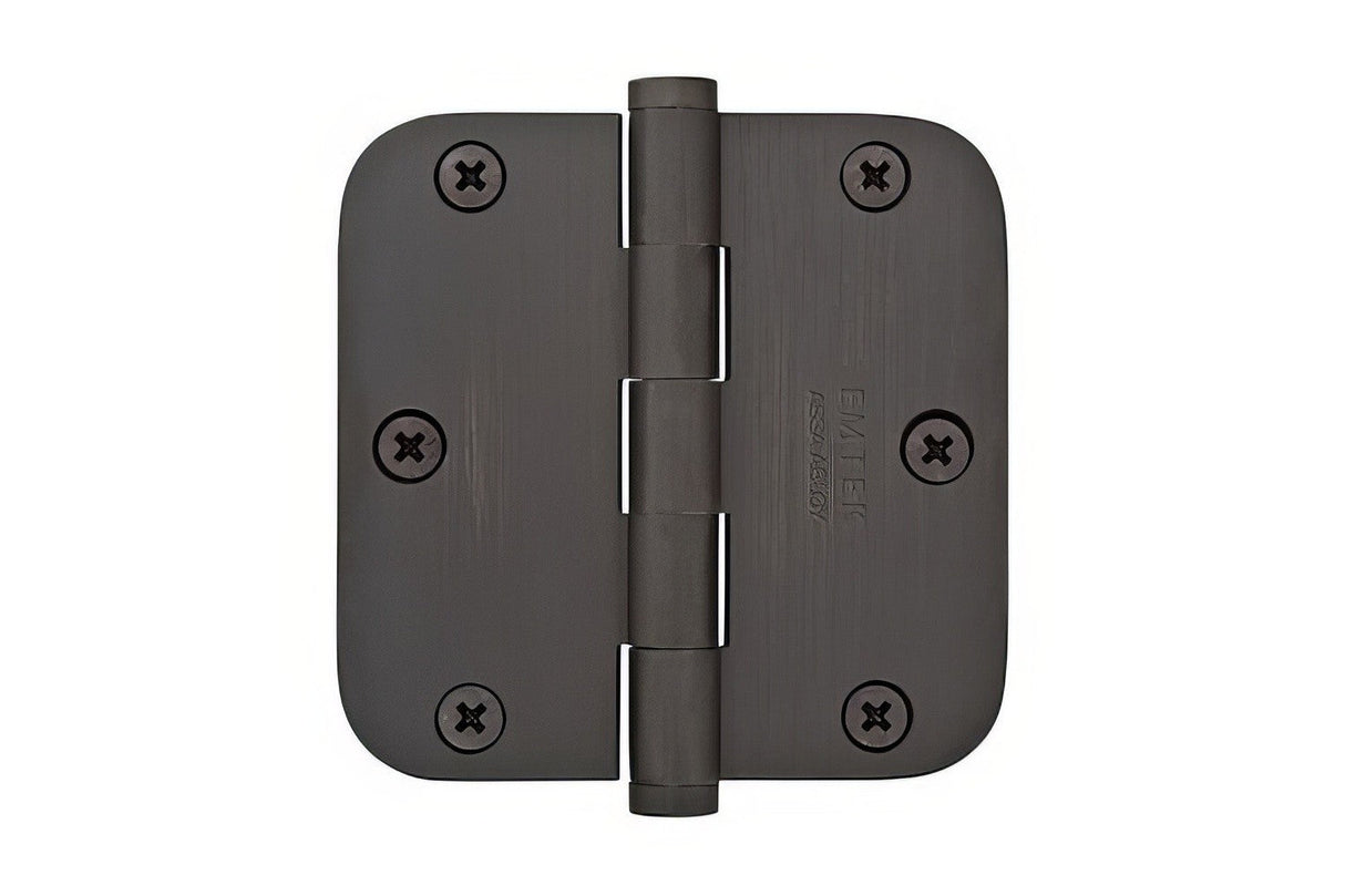 Emtek 96233US19 Brass Modern, Classic Brass, Designer Brass plain bearing hinge in satin stainless, additional view
