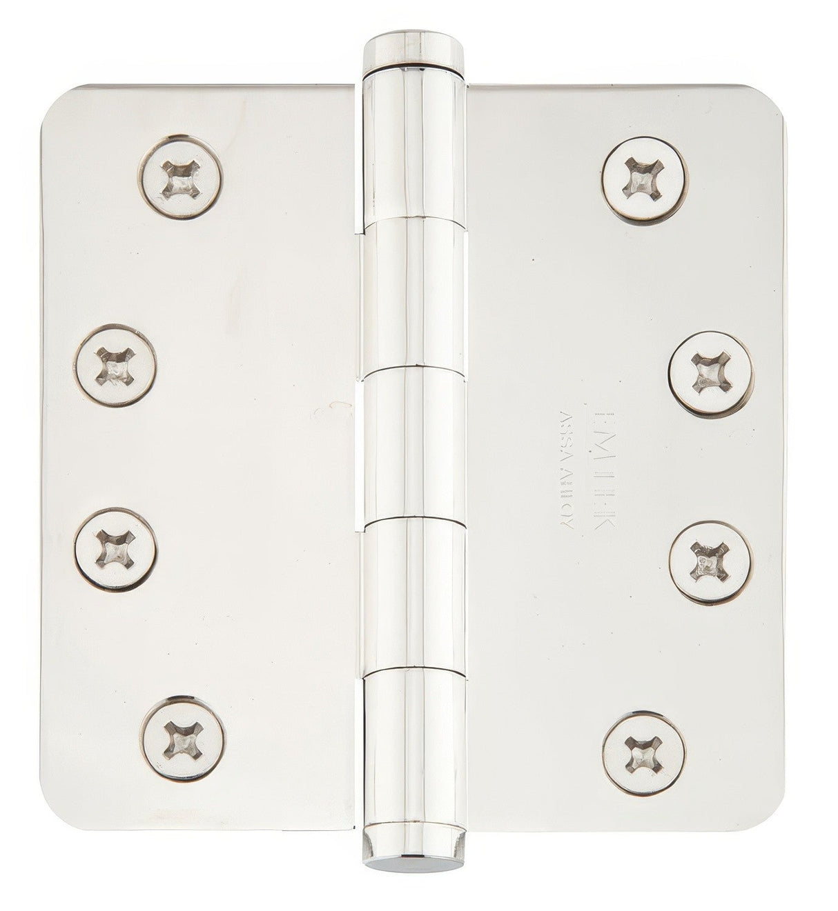 Emtek 96234US14 polished nickel plain bearing hinge