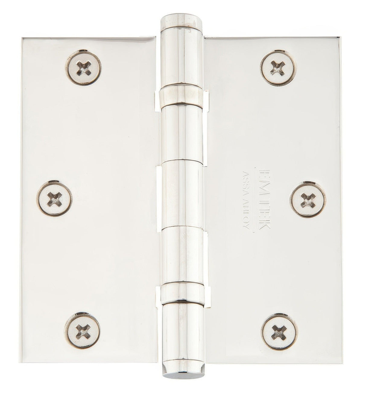 Emtek 96413US14 polished nickel ball bearing hinge