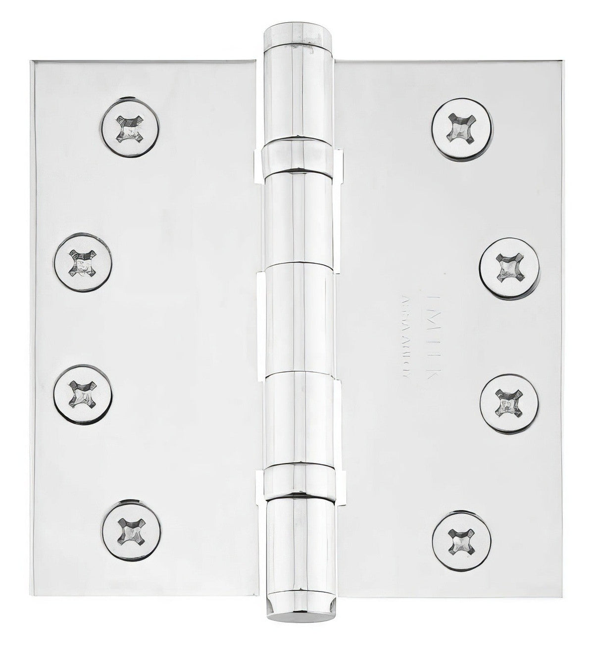 Emtek 96415US26 Brass Modern, Classic Brass, Designer Brass ball bearing hinge, additional view