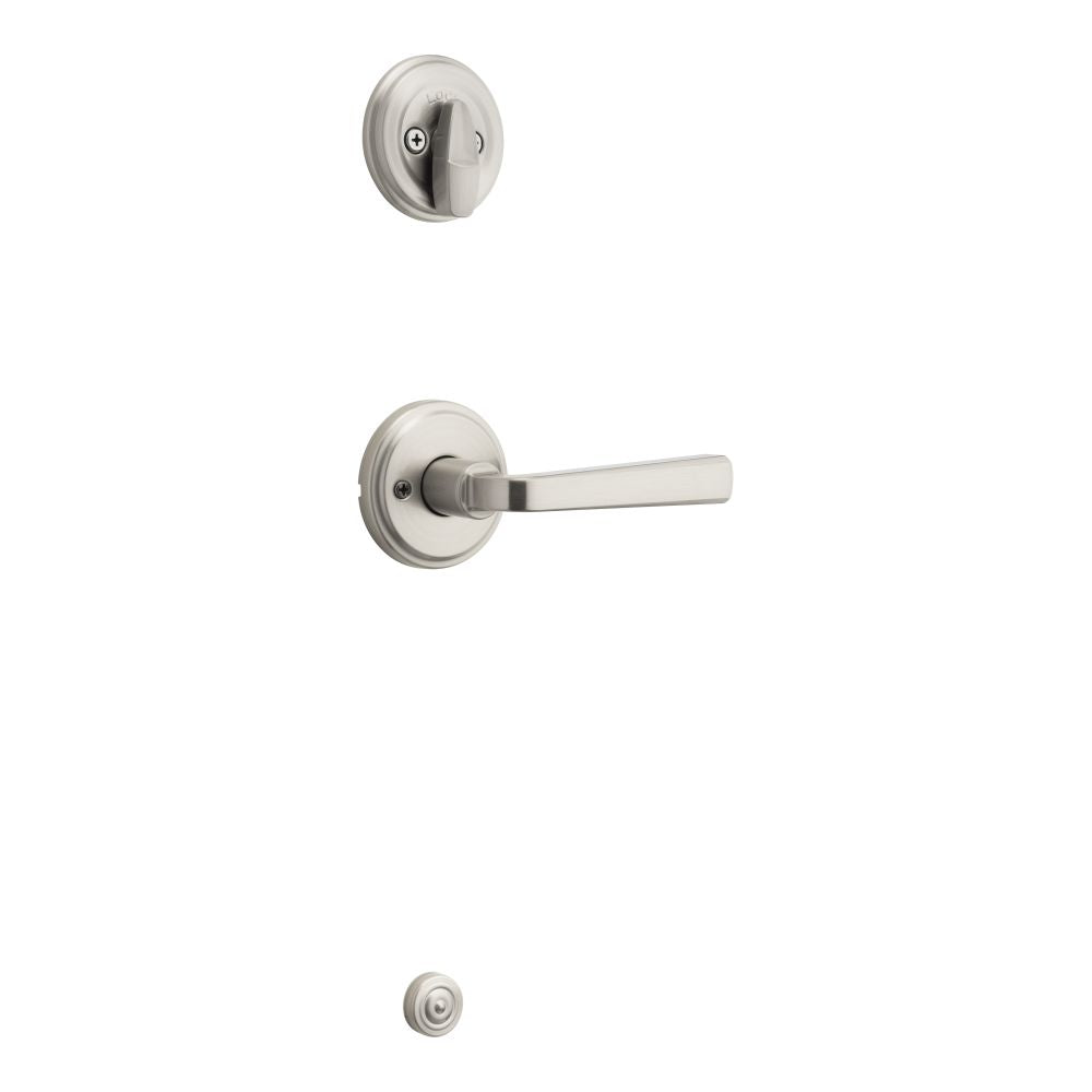 Kwikset Trafford Handleset Trim in Satin Nickel