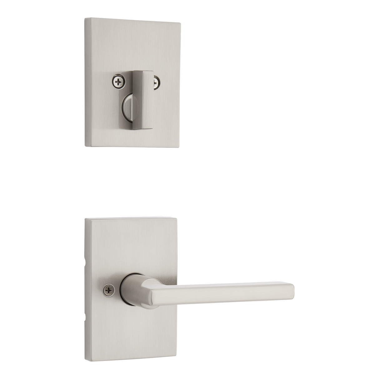 Kwikset Halifax Handleset Trim in Satin Nickel
