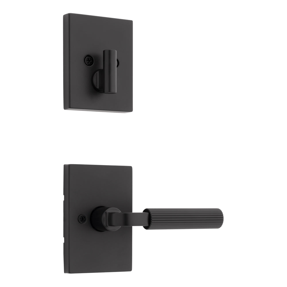 Kwikset Contemporary Handleset Trim in Matte Black