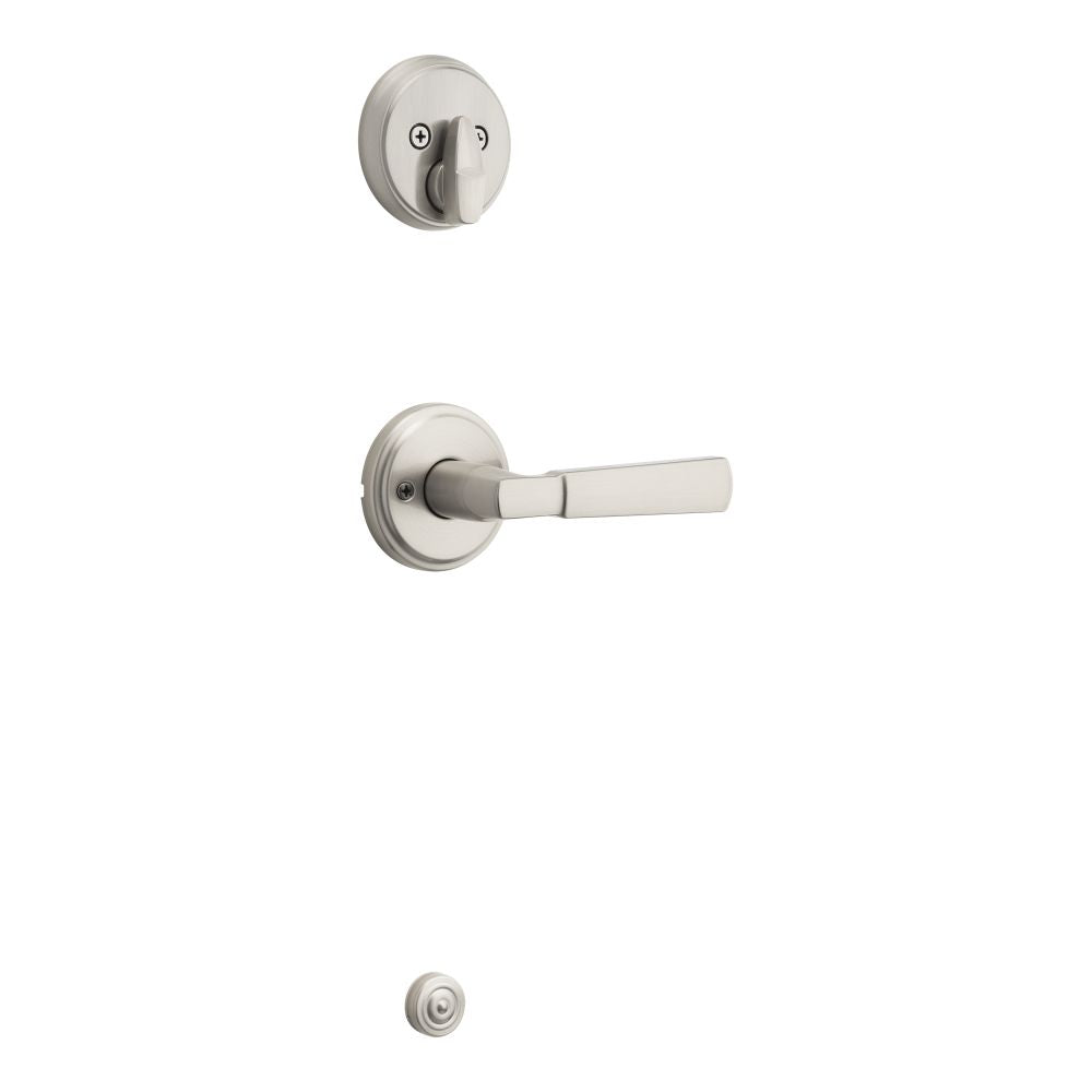 Kwikset Perth Handleset Trim in Satin Nickel