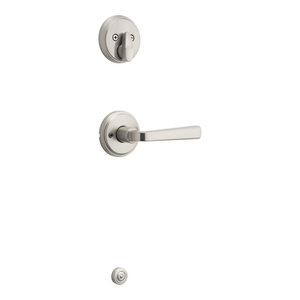 Kwikset Trafford Handleset Trim in Satin Nickel